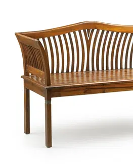 Stylové a luxusní lavice Estila Luxusní masivní dvoumístná lavice Kartini Forja