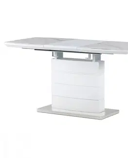 Jídelní stoly Rozkládací jídelní stůl HT-424M Autronic Bílá
