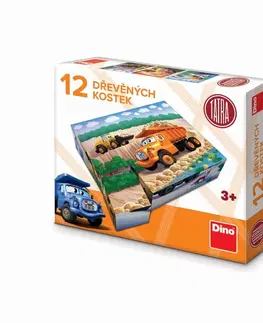 Hračky DINO - Tatra 12 Dřevěné Licenční Kostky