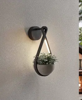 Venkovní nástěnná svítidla Lucande Lucande Florka LED venkovní nástěnné svítidlo