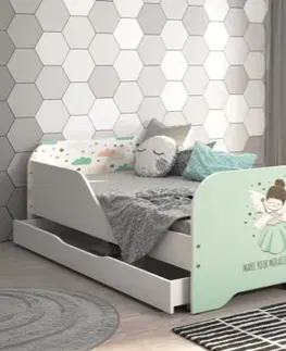 Dětské postele Dětská postel 140 x 70 cm s kouzelnou vilkou