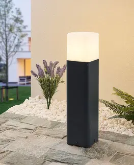 Sloupková světla Lucande Lucande Obuna svítidlo na soklu, výška 50 cm