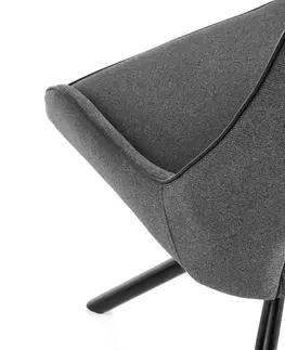 Židle HALMAR Designová židle Cretto šedá