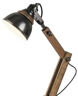 Stolní lampy do kanceláře Rabalux stolní lampa Aksel E14 1x MAX 15W buk 4199