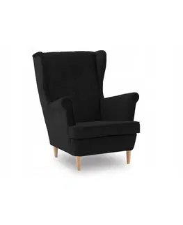 Židle Černé křeslo ve skandinávském stylu