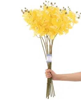 Květiny AmeliaHome Umělá květina FALENI 10 kusů žlutá