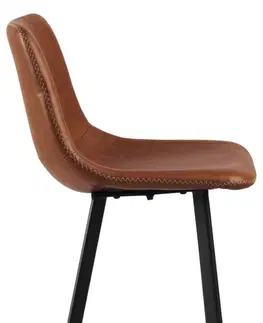 Barové židle Actona Barová židle Oregon 103 cm brandy hnědá