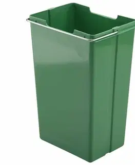 Odpadkové koše Elletipi Plastový koš s rukojetí 10 l, zelená