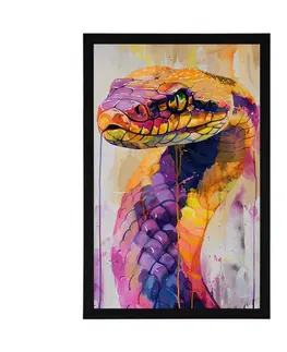 Zvířata Plakát had s imitací malby