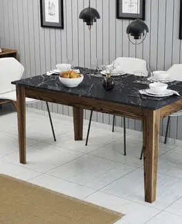 Kuchyňské a jídelní stoly Jídelní stůl MILAN ořech černý