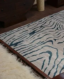 Koberce a koberečky Dywany Lusczow Kusový koberec MANYAS Noria šedo-modrý, velikost 80x150
