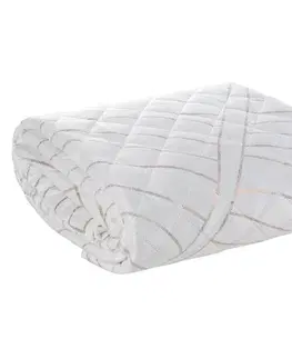 Jednobarevné přehozy na postel Designový přehoz LUNA bílý