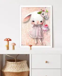 Obrazy do dětského pokoje Obrazy na stěnu do dětského pokoje - Zajíček