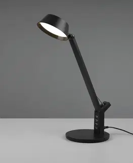 Stolní lampy kancelářské Trio Lighting LED stolní lampa Ava s funkcí stmívání, černá