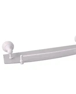 Regály a poličky SLEZAK-RAV Polička skleněná 500 mm bílá Koupelnový doplněk MORAVA RETRO, Barva: bílá MKA0900/50B