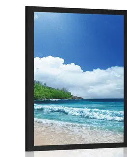Příroda Plakát pláž na ostrově Seychely