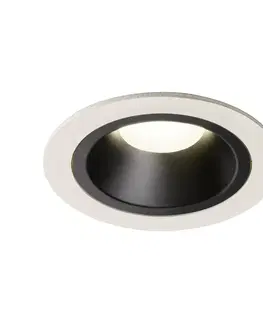 LED podhledová svítidla SLV BIG WHITE NUMINOS DL M vnitřní LED zápustné stropní svítidlo bílá/černá 4000 K 20° včetně listových pružin 1003901