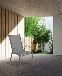Zahradní židle a křesla Bluegarden Zahradní židle Polo světle šedá