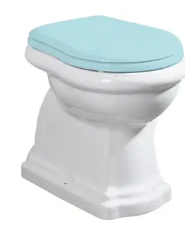 Záchody KERASAN RETRO WC mísa stojící, 38,5x59cm, zadní odpad, bílá 101101