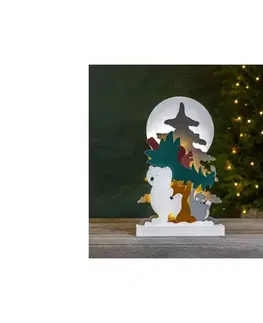 Vánoční dekorace Eglo Eglo 411293 - LED Vánoční dekorace FOREST FRIENDS 10xLED/0,03W/2xAA 