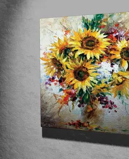 Obrazy Wallity Obraz na plátně Sunflowers KC265 45x45 cm
