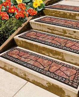 Koberce Rohožky na schody kamenná mozaika 2 ks