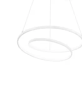 Designová závěsná svítidla LED Závěsné svítidlo Ideal Lux OZ SP D60 BIANCO 253671 47W 5000lm 3000K 60cm bílé