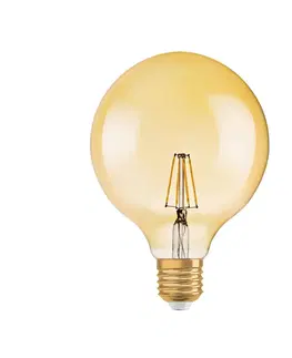 LED žárovky Radium Radium LED Essence Ambiente E27 6,5W Globe zlatá