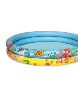 Vodní hračky Nafukovací SET - bazén 112cm, plavací kruh 51cm, míč 41x15cm