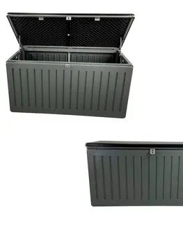 Zahradní úložné boxy Kontrast Zahradní box Vesta 270 l šedý