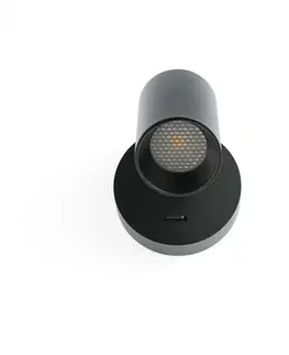 Moderní bodová svítidla FARO STAN nástěnné svítidlo, černá s vypínačem