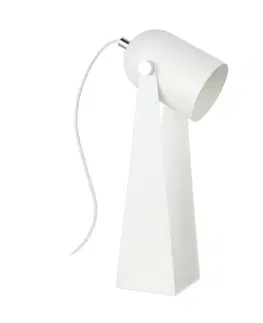 Stolní lampy do kanceláře ZUMALINE A2056-MWH ARIES stolní pracovní lampa matná bílá/chrom