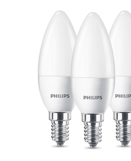 LED osvětlení Philips SADA 3x LED Žárovka Philips B35 E14/5,5W/230V 2700K 