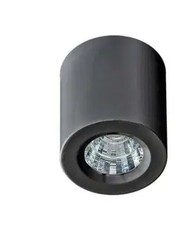 LED stropní svítidla LED Stropní bodové přisazené svítidlo AZzardo Nano Round black AZ2785 5W 420lm 3000K IP20 5,5cm kulaté černé