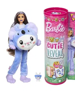 Hračky panenky MATTEL - Barbie Cutie Reveal Barbie V Kostýmu - Zajíček Ve Fialovém Kostýmu Koaly