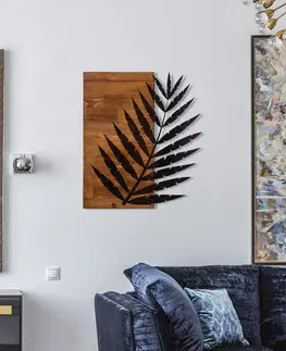 Nástěnné dekorace Nástěnná dekorace dřevo KAPRADÍ 50 x 58 cm