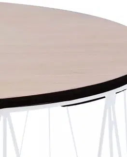 Konferenční stolky Konferenční stolek 2 ks Dekorhome Bílá