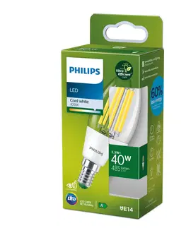 LED žárovky Philips Philips E14 LED svíčka C35 2,3W 485lm 4 000K čirá