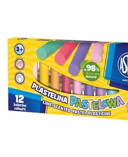 Hračky ASTRA - ASTRA pastelová plastelína s vůní 12 barev