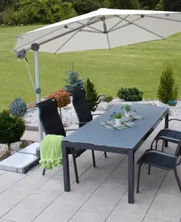 Zahradní slunečníky a doplňky Hliníkový zahradní stůl Salerno