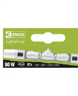 Halogenové žárovky EMOS Lighting EMOS Halogenová žárovka ECO J78 80W R7S teplá bílá 1527000800