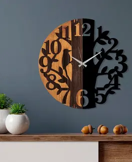 Nástěnné hodiny Nástěnné hodiny dřevo KMEN STROMU průměr 56 cm
