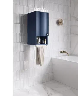 Koupelnový nábytek Hector Závěsná koupelnová skříňka Lore 73 cm tmavě modrá