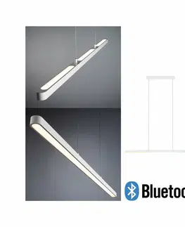 LED lustry a závěsná svítidla PAULMANN LED závěsné svítidlo Smart Home Bluetooth Lento měnitelná bílá 43W bílá stmívatelné