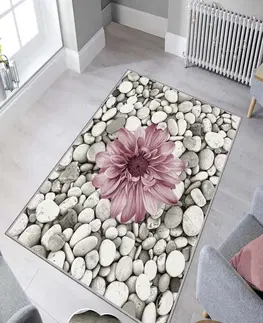 Koberce a koberečky Conceptum Hypnose Koberec Bloom 60x100 cm šedý/růžový