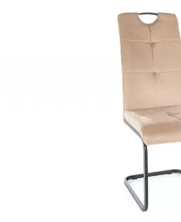 Jídelní sety Jídelní židle AXO VELVET Signal Béžová