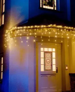 Vánoční osvětlení Konstsmide Christmas LED světelná clona ledový déšť teplá bílá bílá 5m