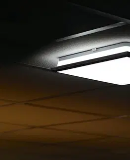Osvětlení SAPHO SILVER stropní LED svítidlo 28x28cm, 10W, 230V, denní bílá, chrom AU461
