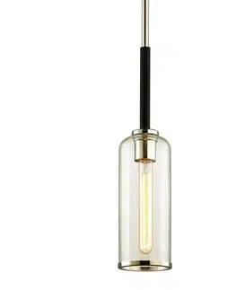 Industriální závěsná svítidla HUDSON VALLEY závěsné svítidlo AEON kov/sklo kouřová/nikl/čirá E27 1x40W F6273-CE