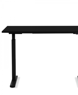 Výškově nastavitelné psací stoly KARE Design Pracovní stůl Office Smart - černý, černý, 120x70